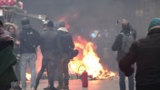 Blocages et manifestations contre la passage en force d'article 49.3 réforme des retaites . Bordeaux 17 et 18 mars 2023