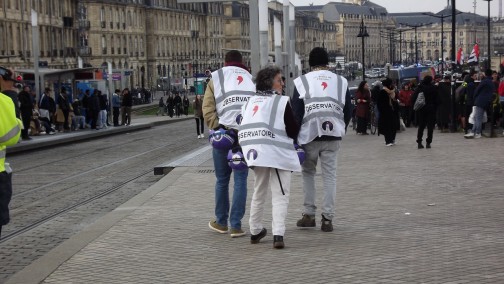 Bordeaux 25 mars 2025  "contre les violences policières"